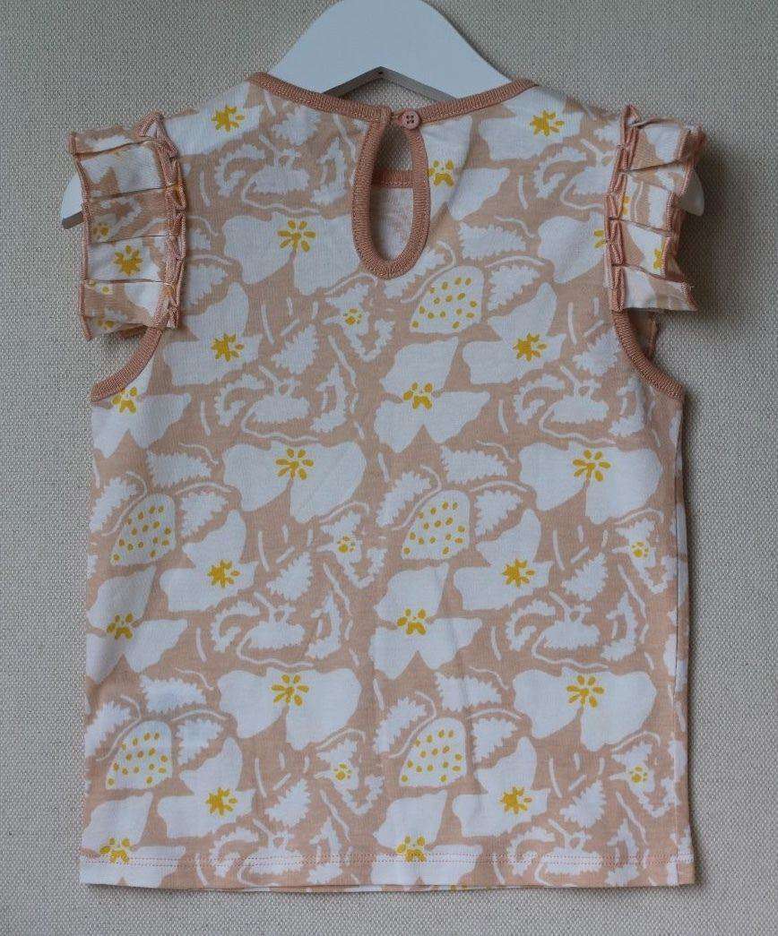 STELLA MCCARTNEY KIDS BABY GIRLS FLORAL PINK FRILLY TOP 3 YEARS