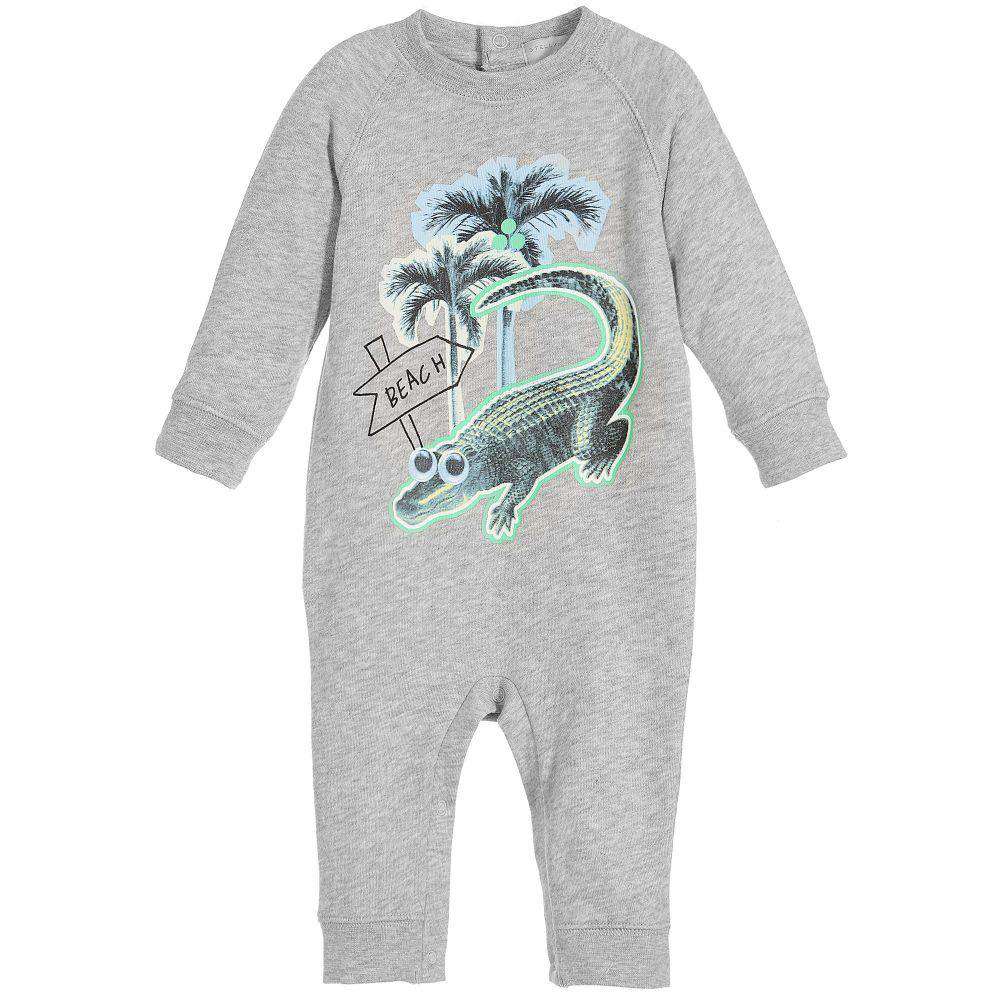 STELLA MCCARTNEY KIDS GREY JERSEY JIMBO BABYGROW 24 MONTHS