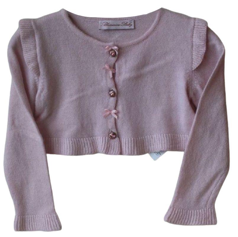 BLUMARINE BABY PINK WOOL AND CASHMERE CARDIGAN 12 MONTHS
