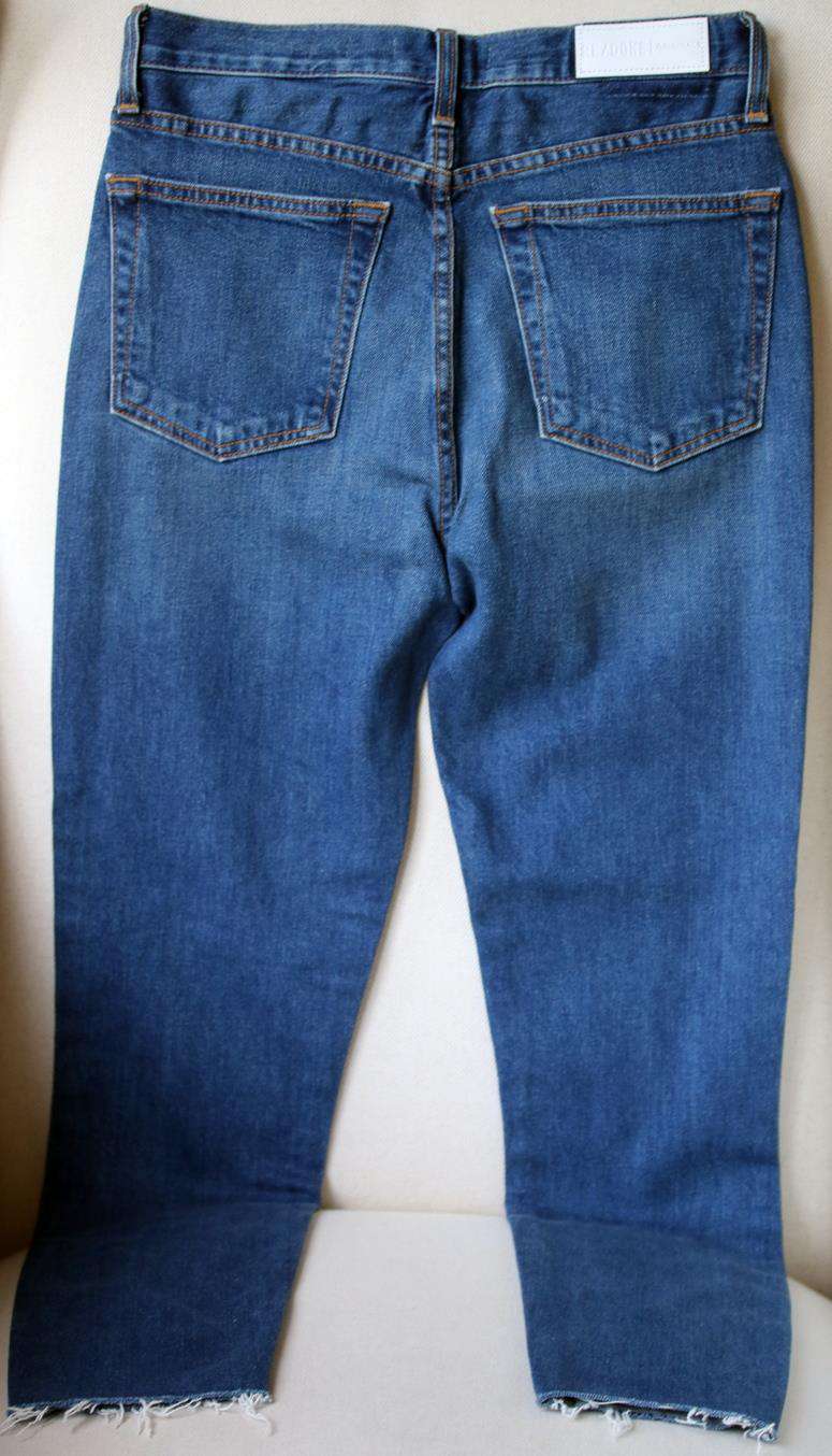 RE/DONE ORIGINALS HIGH RISE STRAIGHT LEG JEANS W27 UK 8/10