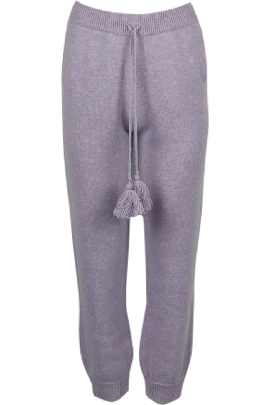 LOVESHACKFANCY WOOL AND CASHMERE BLEND TRACK PANTS SMALL