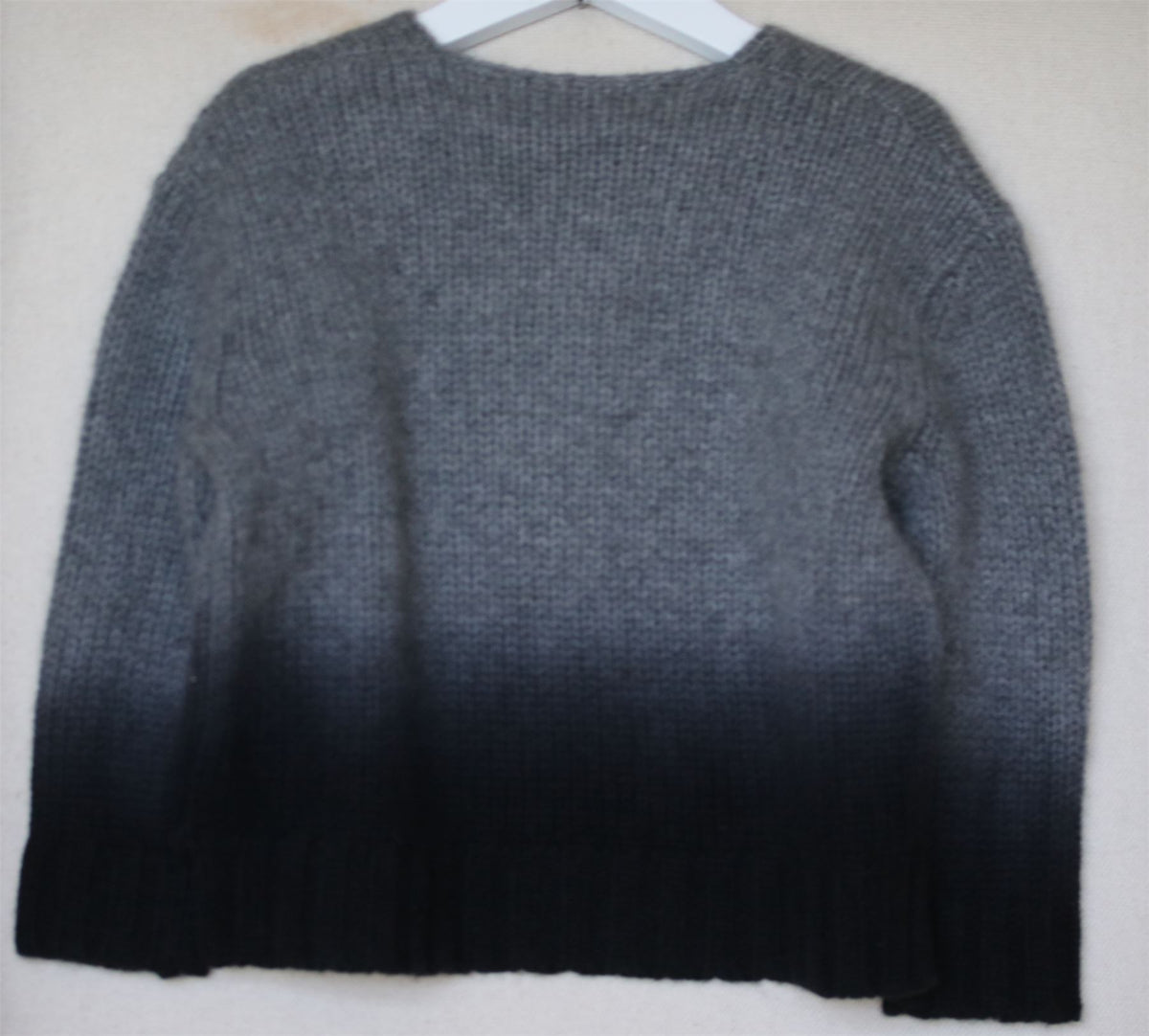 BONPOINT GIRLS GREY CASHMERE KNIT SWEATER 4 YEARS