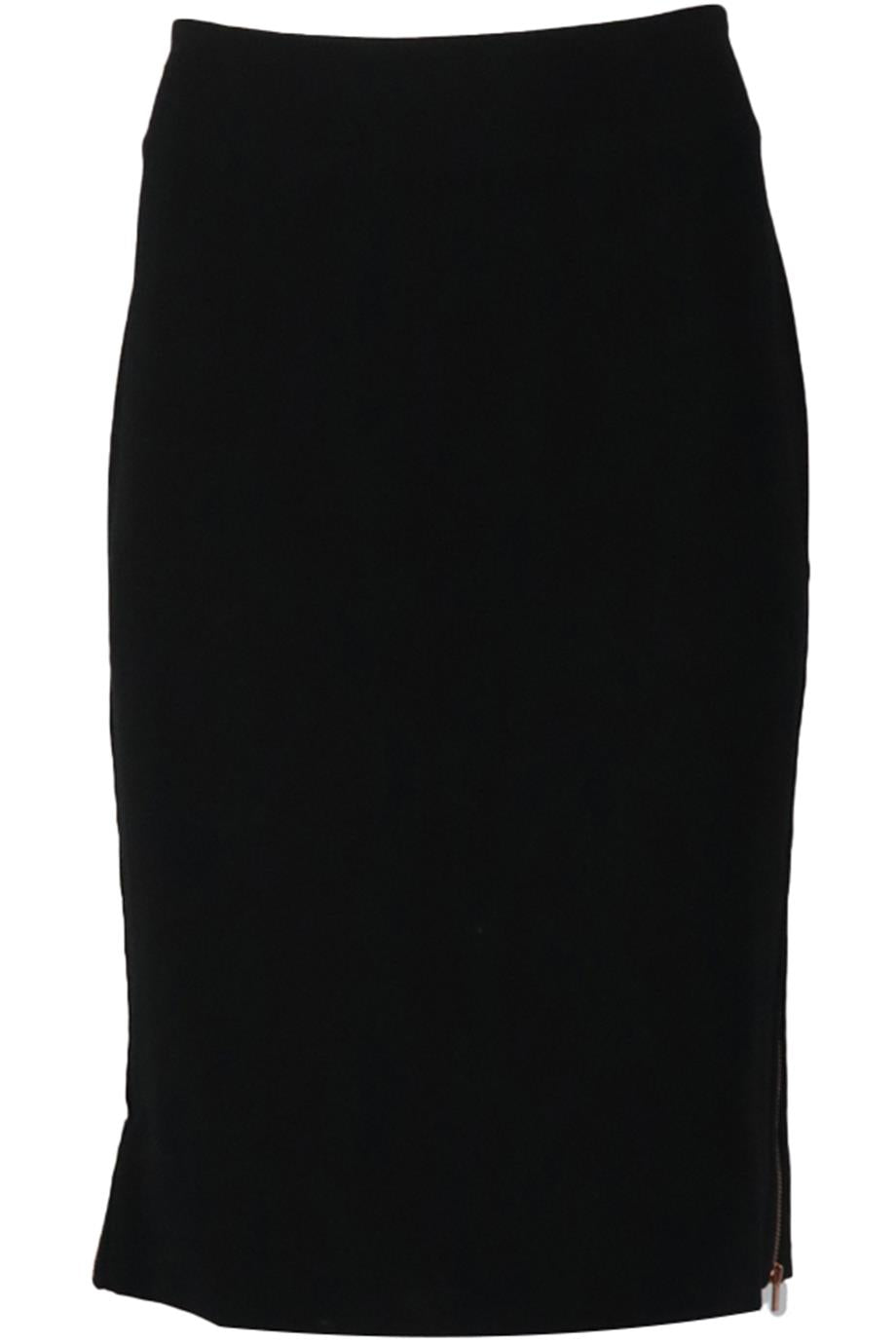 DIANE VON FURSTENBERG ZIP DETAILED CREPE SKIRT US 12 UK 16