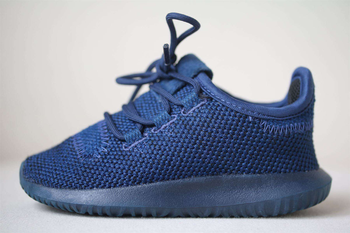 ADIDAS KIDS TUBULAR SHADOW NAVY BLUE TRAINERS EU 23 UK 6
