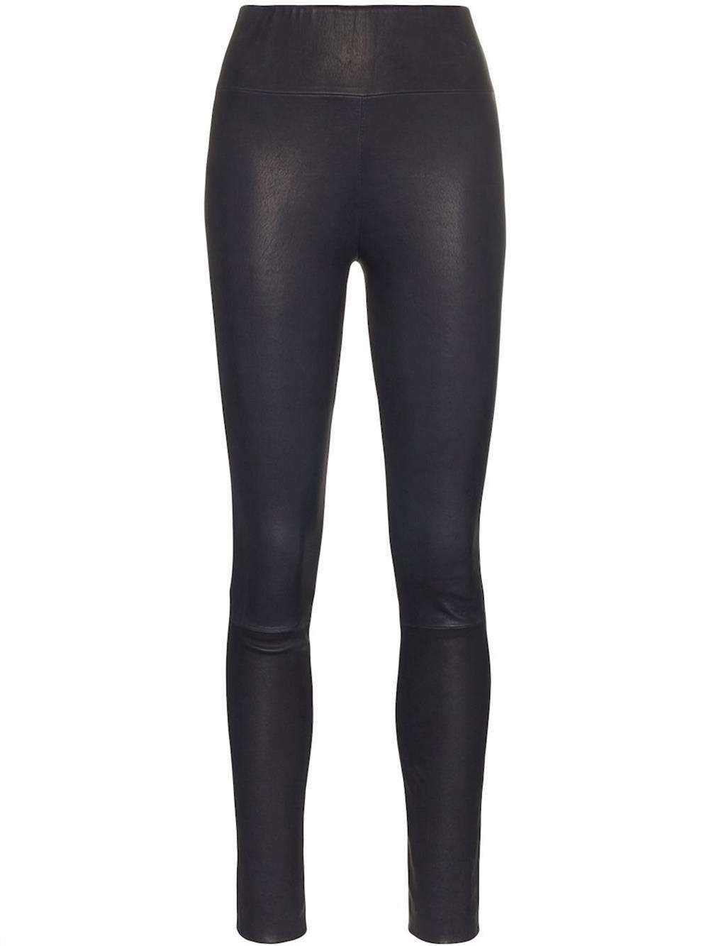 SPRWMN HIGH RISE LEATHER LEGGINGS SMALL