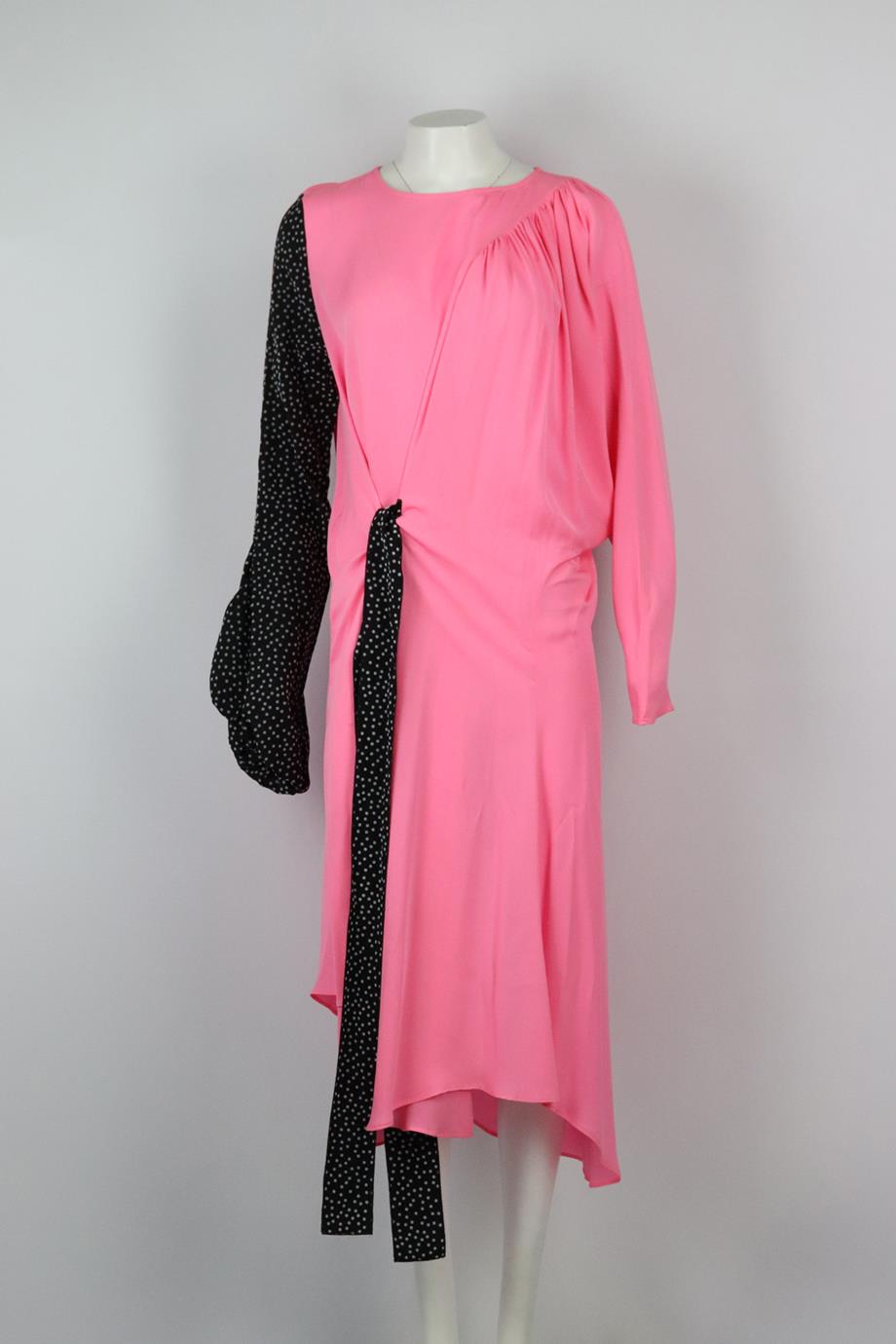 JW ANDERSON ASYMMETRIC TIE DETAILED SILK MIDI DRESS UK 8 | nikkibradford JW ANDERSON ASYMMETRIC TIE DETAILED SILK MIDI DRESS UK 8 | nikkibradford