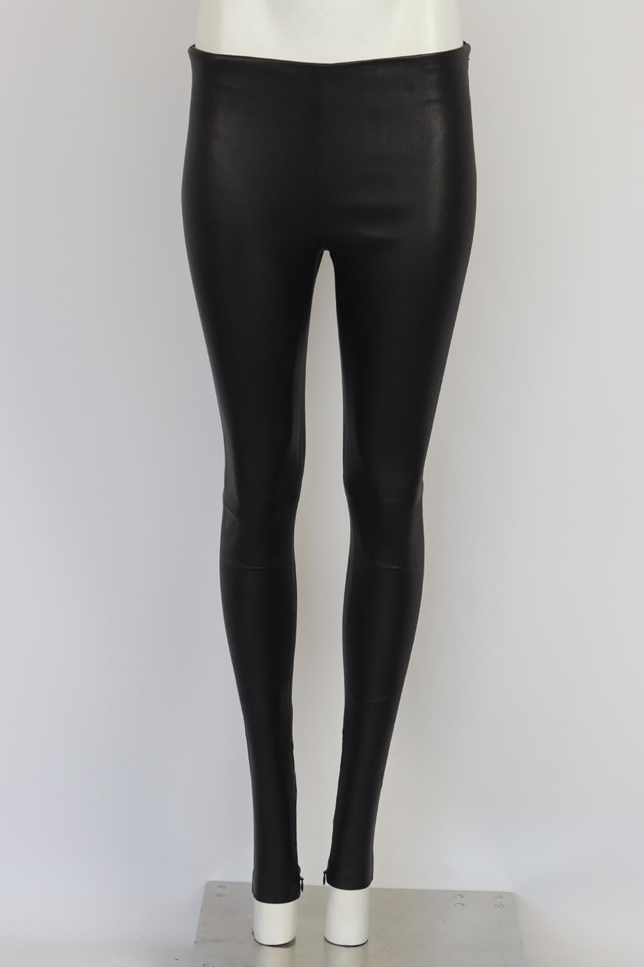 BALENCIAGA STRETCH LEATHER PANTS FR 36 UK 8