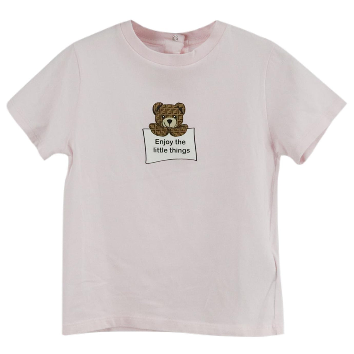 FENDI BABY GIRLS FF COTTON T-SHIRT 24 MONTHS