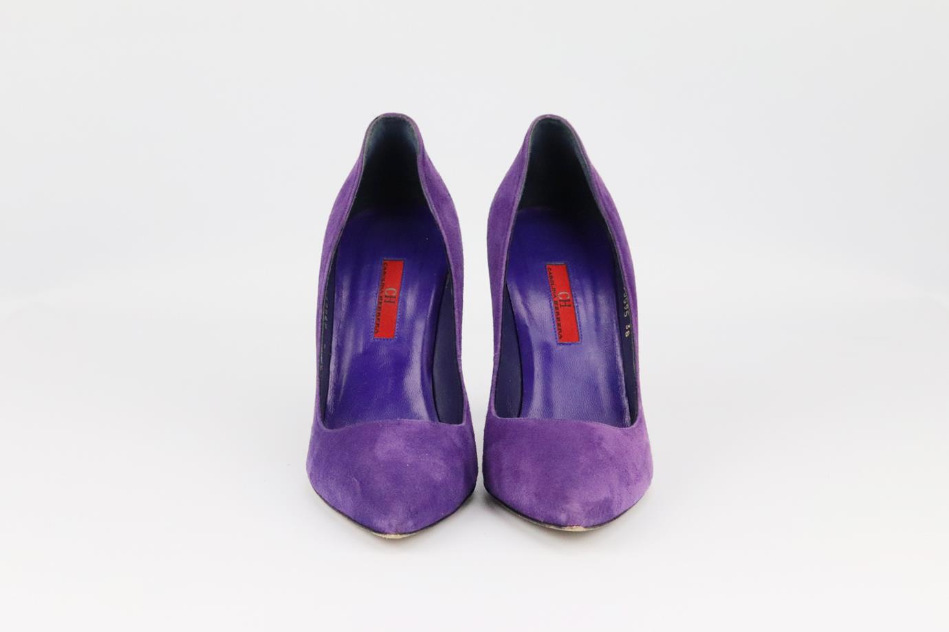 CAROLINA HERRERA SUEDE PUMPS EU 38 UK 5 US 8