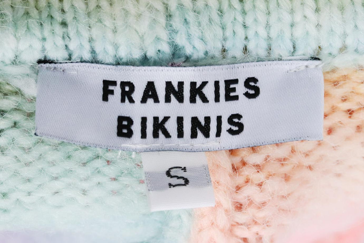 FRANKIES BIKINIS TIE DYED WOOL SHORTS SMALL