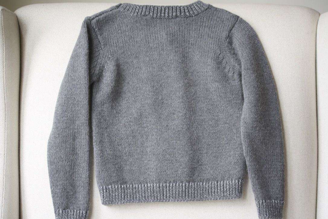 TARTINE ET CHOCOLAT BABY GREY CABLE SWEATER 3 YEARS