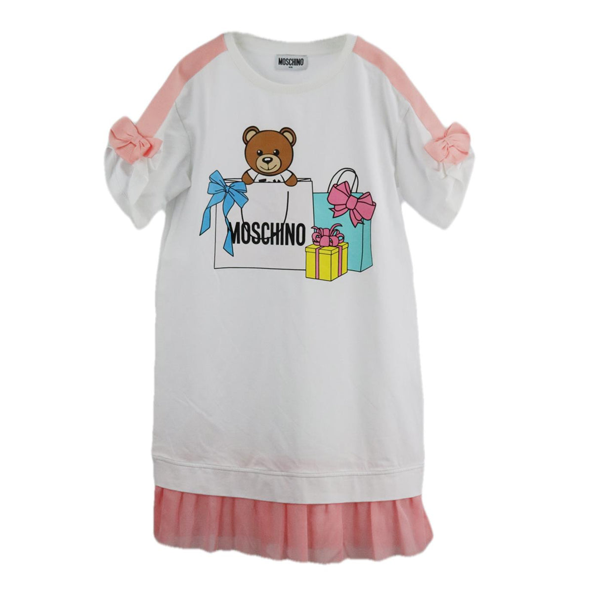 MOSCHINO KIDS GIRLS COTTON DRESS 8 YEARS