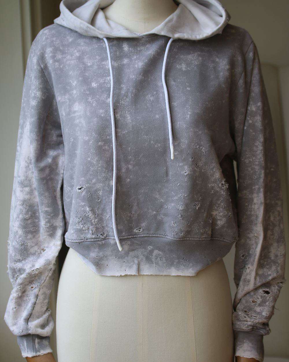 COTTON CITIZEN MILAN CROPPED PULLOVER HOODIE XSMALL