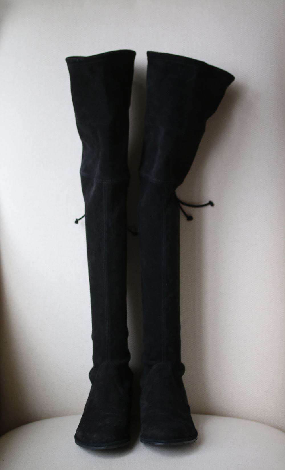STUART WEITZMAN LOWLAND SUEDE OVER-THE-KNEE BOOTS EU 37.5 UK 4.5 US 7