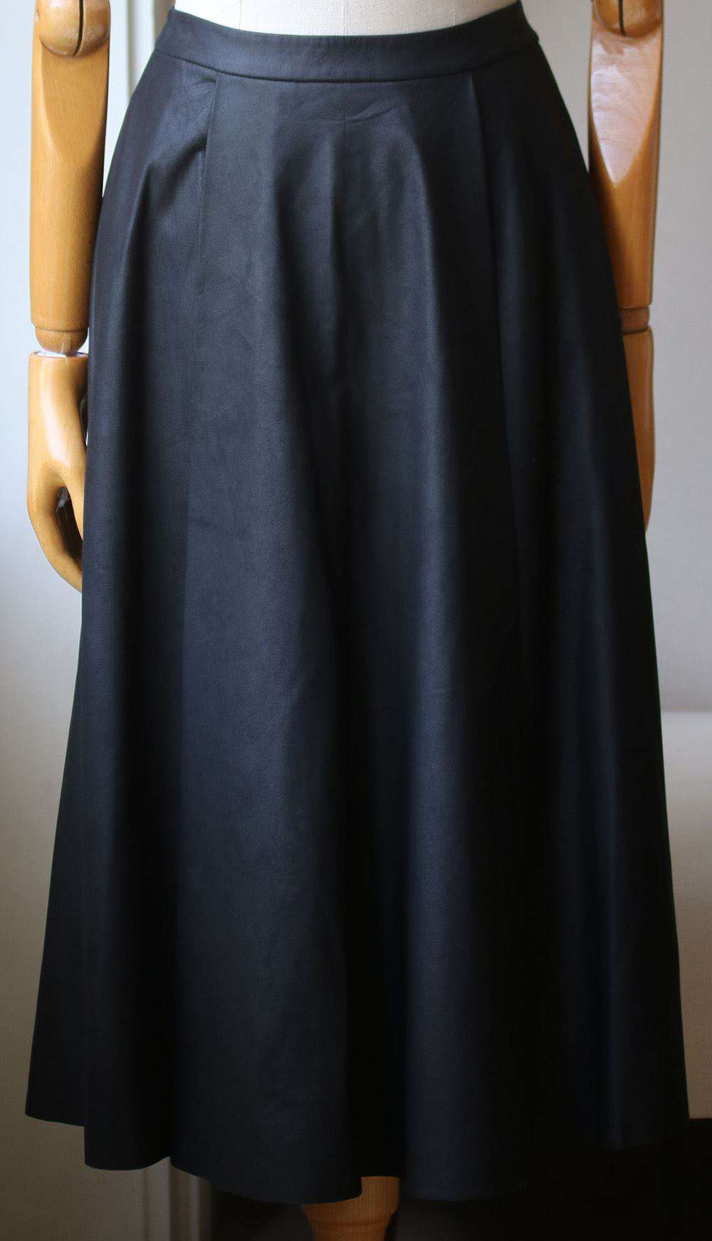 ALICE AND OLIVIA LEATHER MIDI SKIRT US 4 UK 8