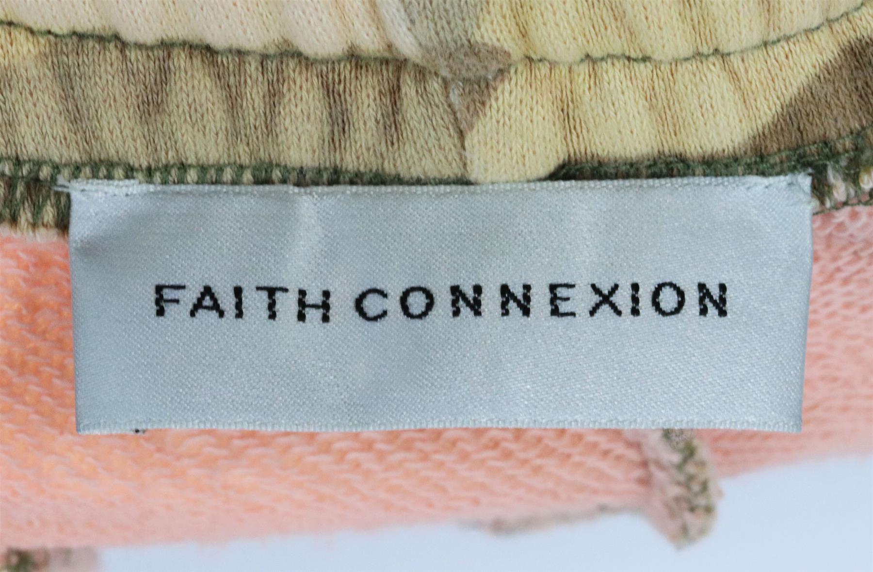FAITH CONNEXION CAMOUFALGE PRINT COTTON JERSEY TRACK PANTS XSMALL