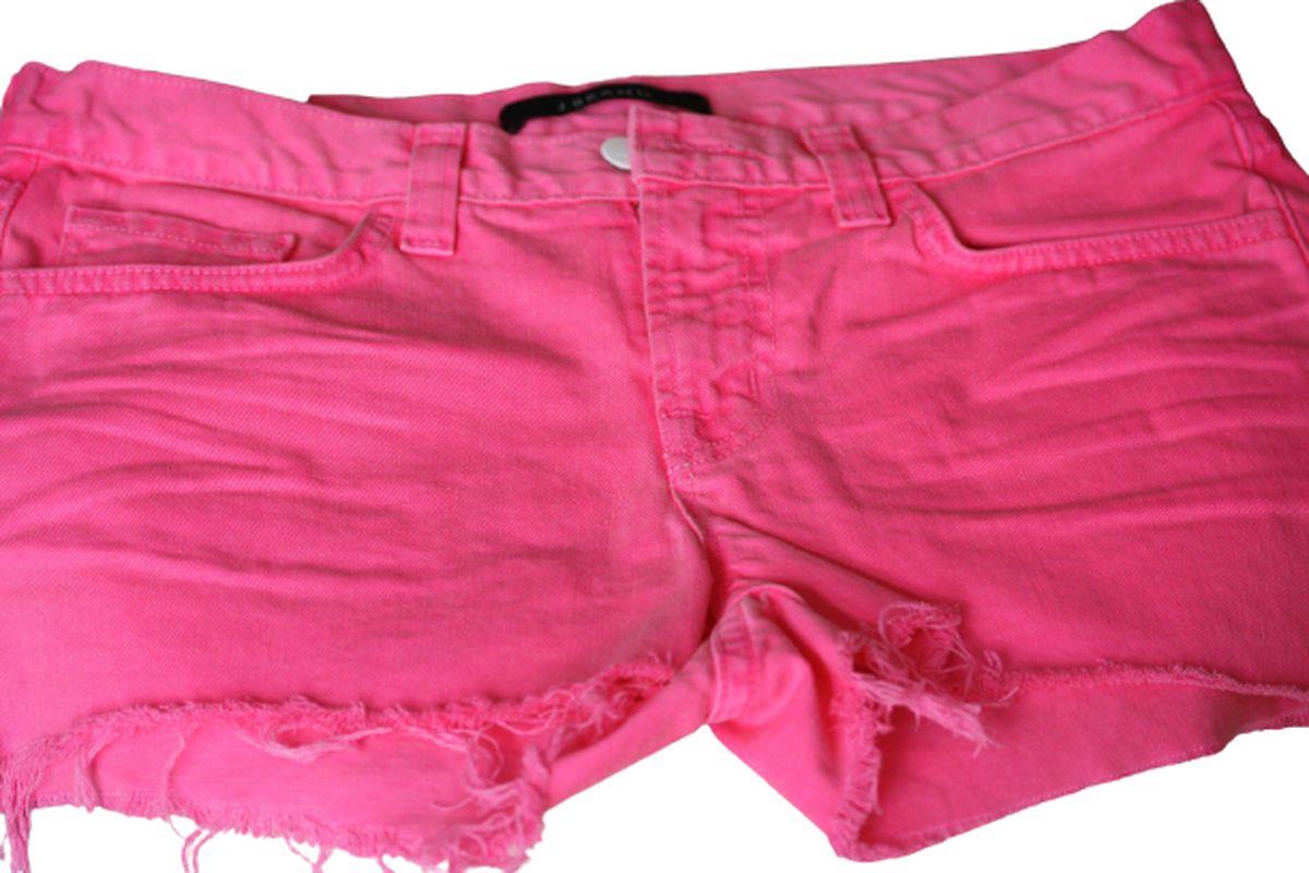 J BRAND SIGNAL PINK DENIM BOYFRIEND SHORTS W27 UK 8/10