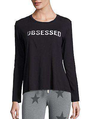 SUNDRY BLACK OBSESSED LONG SLEEVE TOP UK 10
