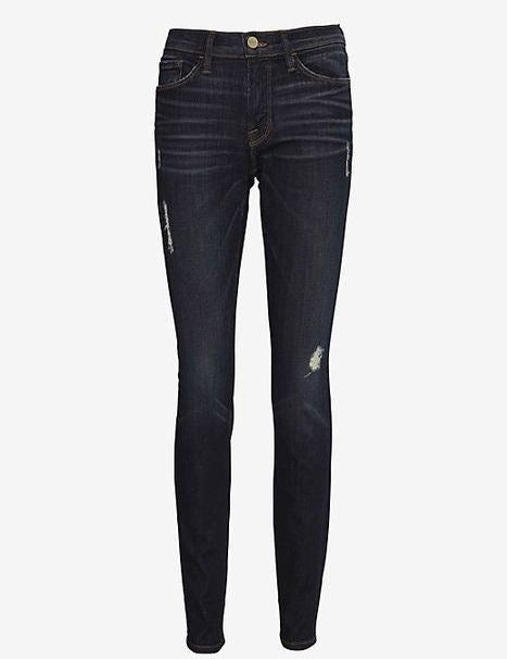 FRAME DENIM LE SKINNY DE JEANNE DISTRESSED JEANS IN LOS FELIZ W25 UK 6/8