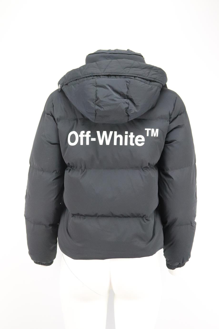 OFF-WHITE C/O VIRGIL ABLOH PRINTED QUILTED SHELL DOWN JACKET IT 38 UK 6