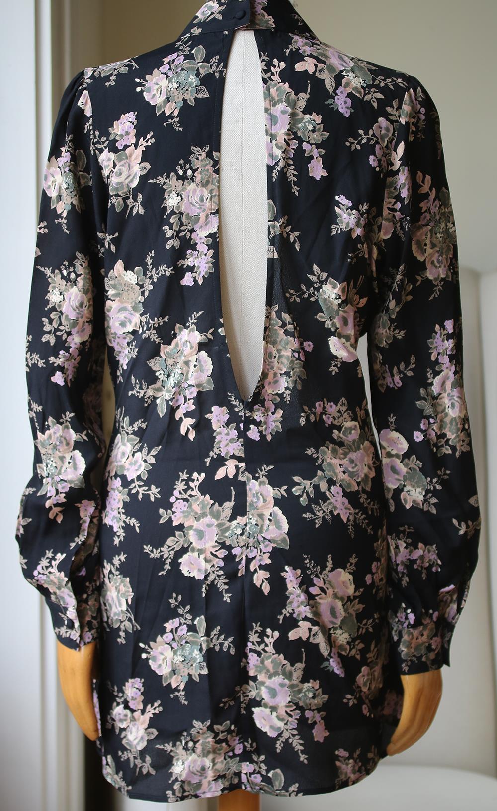 FLYNN SKYE LEAH FLORAL PRINT MINI DRESS LARGE