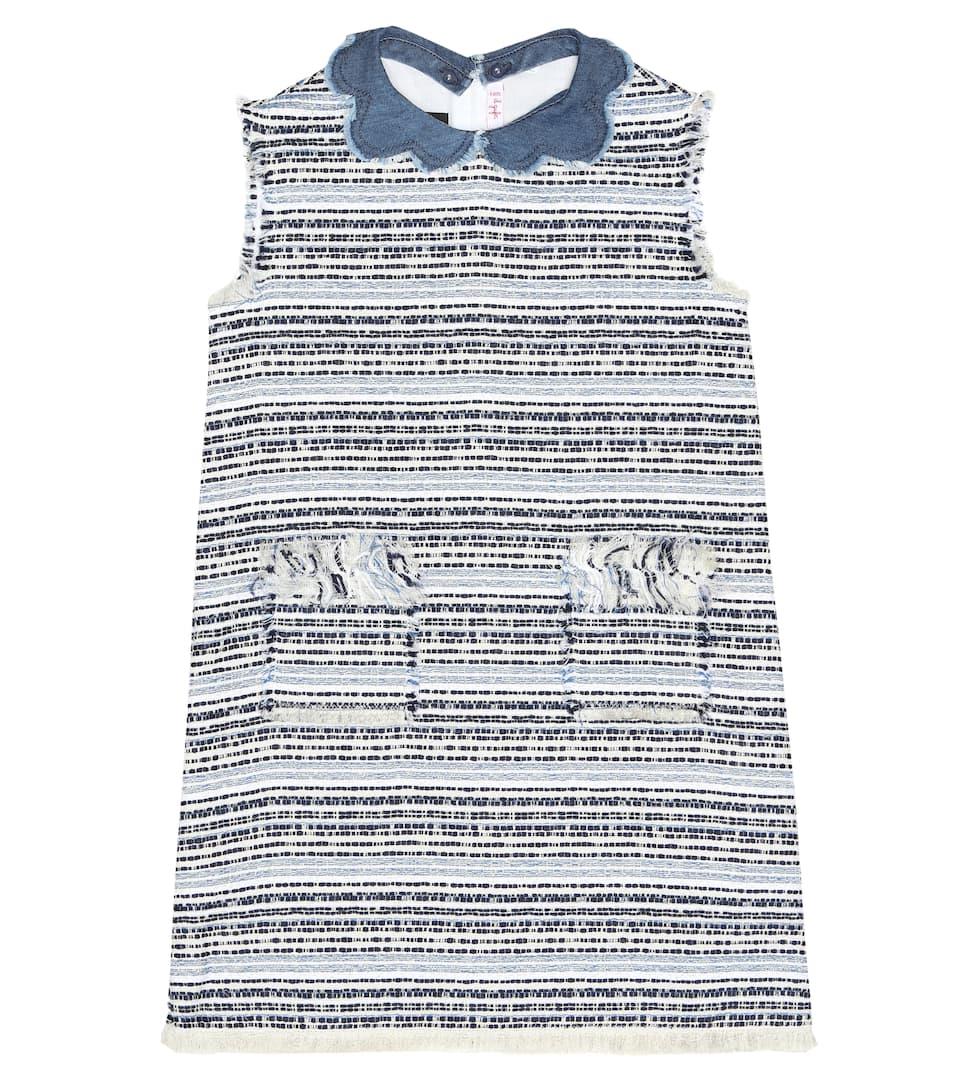 IL GUFO KIDS GIRLS COTTON BLEND BOUCLÉ DRESS 5 YEARS