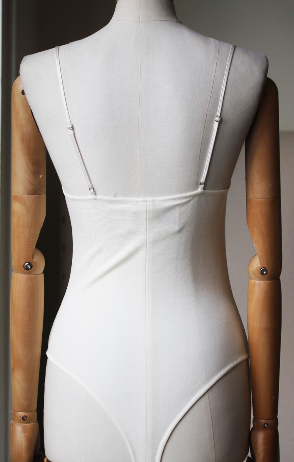 FLEUR DU MAL STAR EMBROIDERED COTTON JERSEY BODYSUIT LARGE