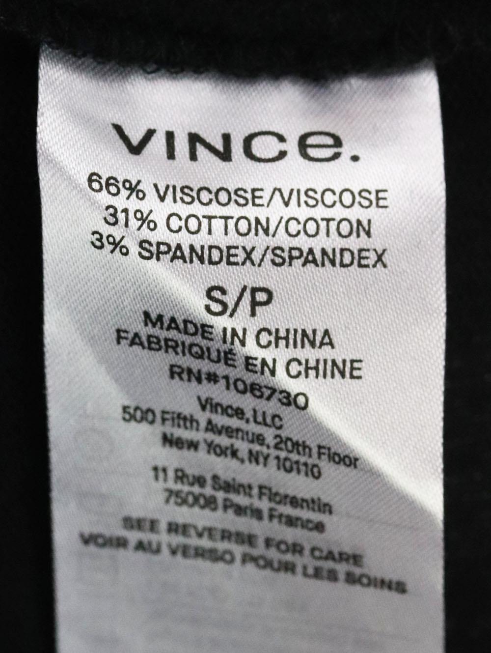 VINCE RIBBED COTTON BLEND VEST SMALL