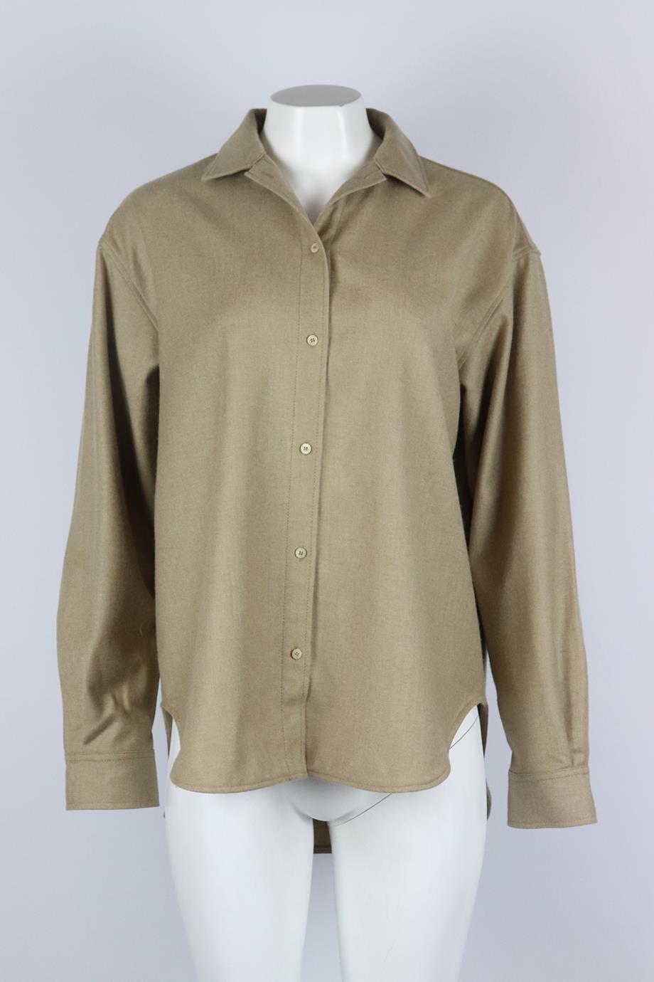 TOTÊME WOOL BLEND SHIRT DK 40 UK 14