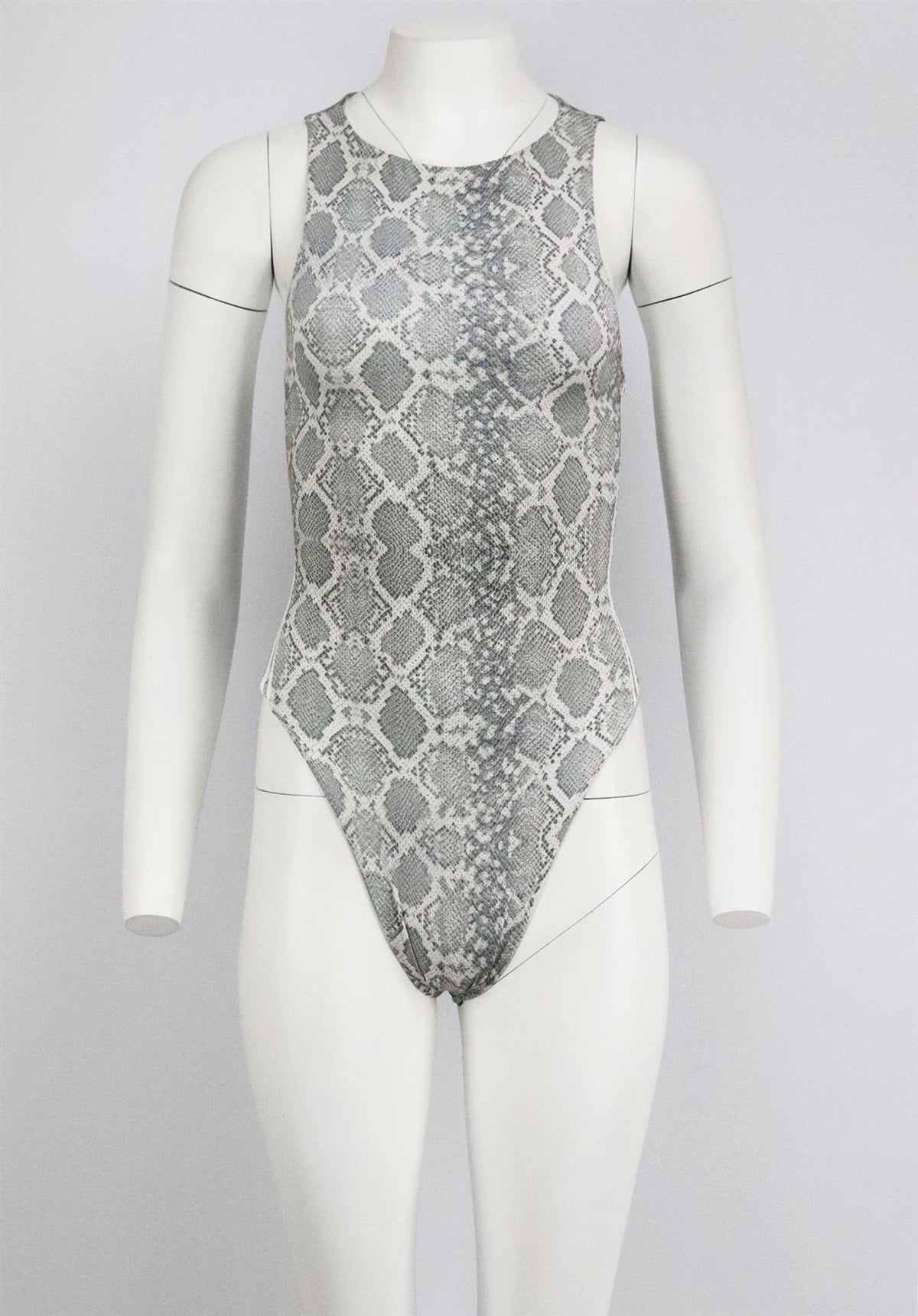 FRANKIES BIKINIS SNAKE PRINT CUTOUT SWIMSUIT XLARGE