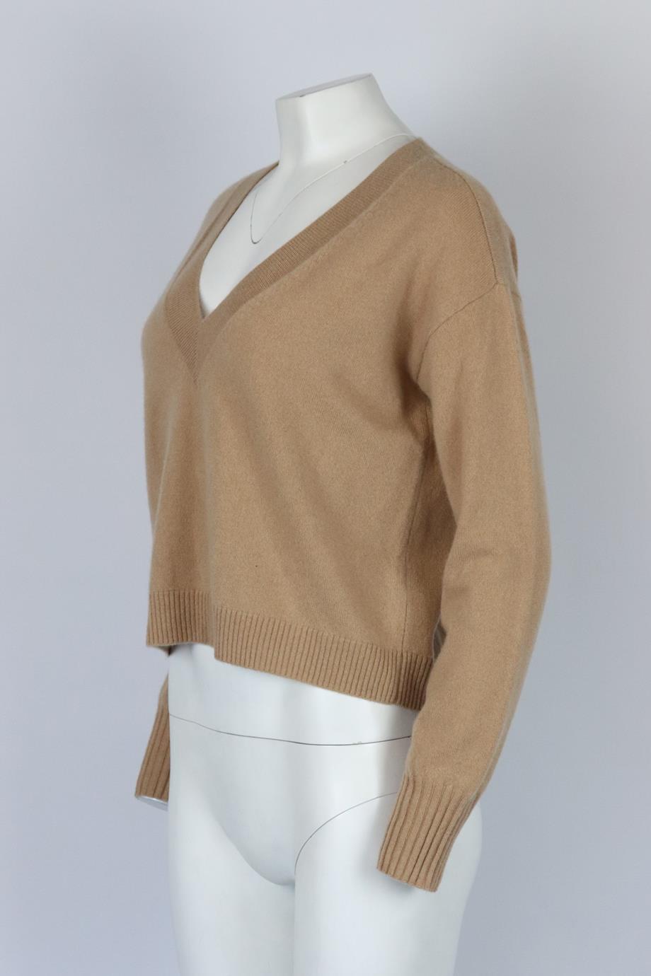INTERMIX CROPPED CASHMERE SWEATER SMALL