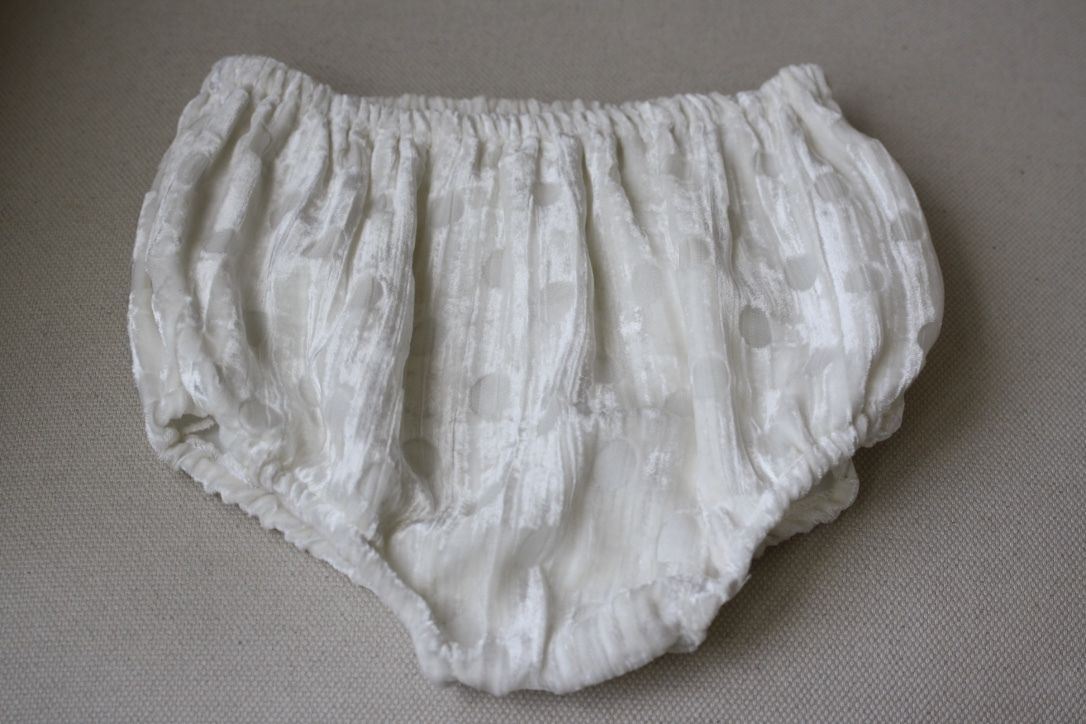 LA STUPENDERIA BABY IVORY VELVET SPOTTED DRESS 24 MONTHS