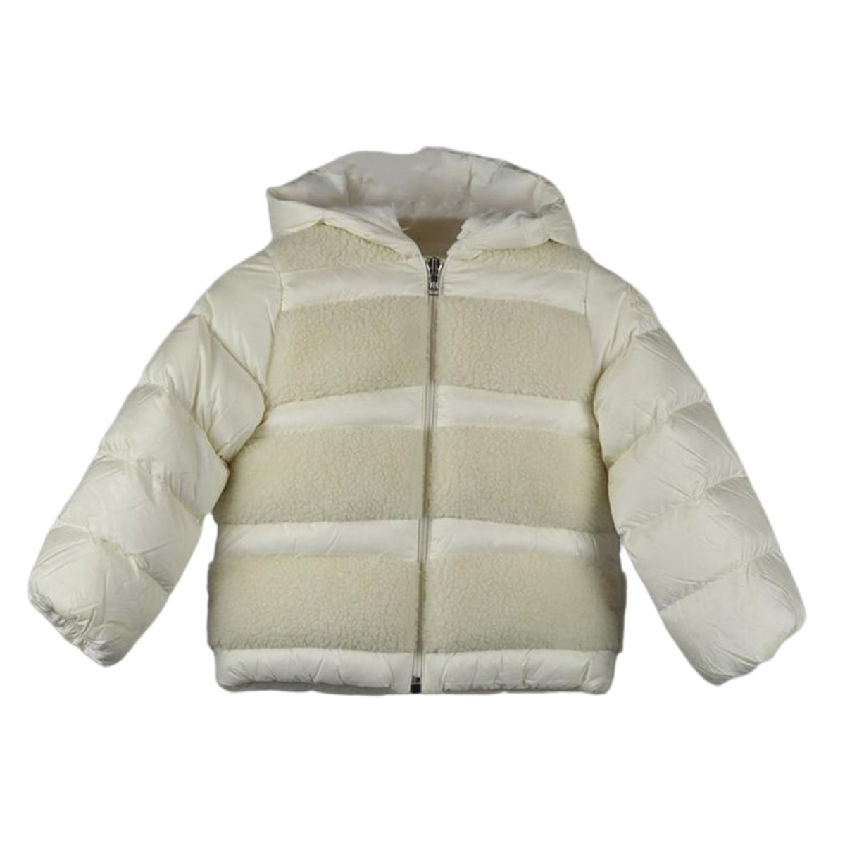 MONCLER BABY GIRLS FAUX SHEARLING DOWN PADDED JACKET 18-24 MONTHS
