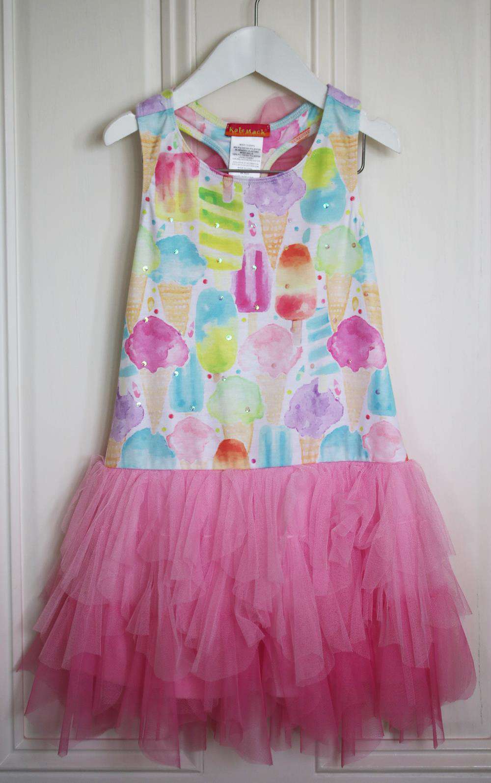 KATE MACK KIDS GIRLS ICE CREAM DRESS 6 YEARS