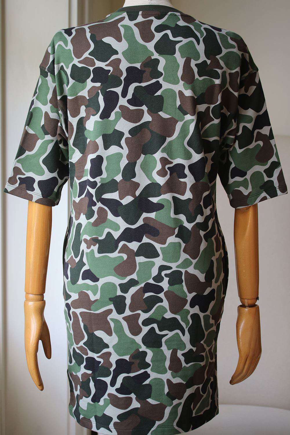 ADIDAS ORIGINALS CAMO COTTON T-SHIRT DRESS UK 6