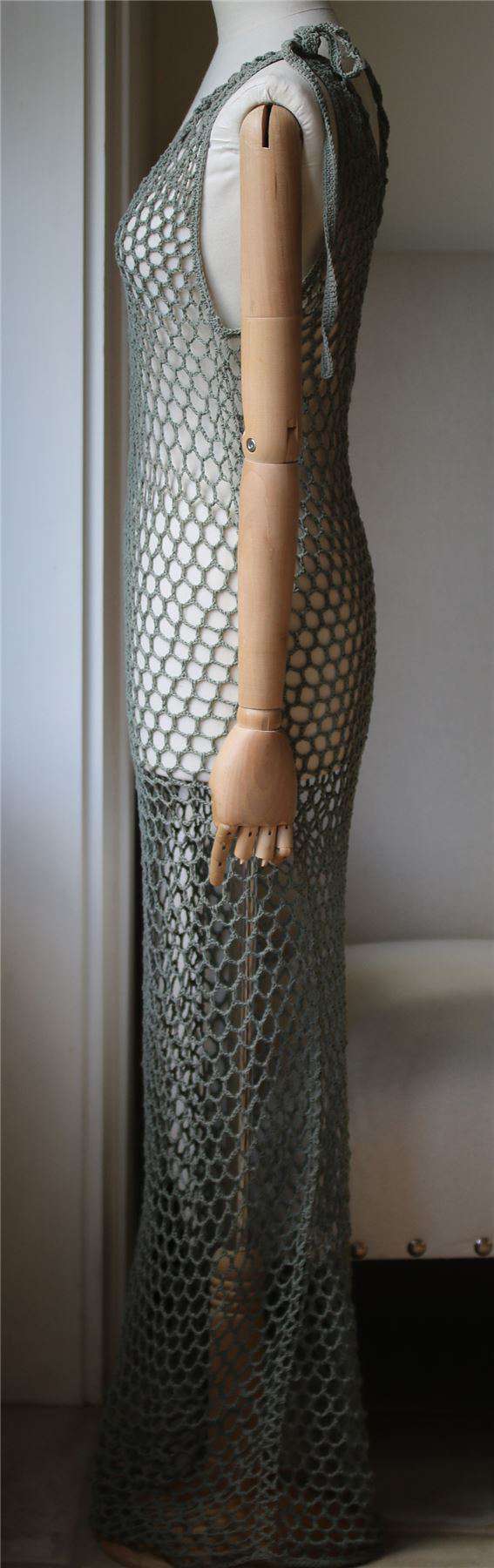 ANDI BAGUS BOWIE CROCHET MAXI DRESS ONE SIZE
