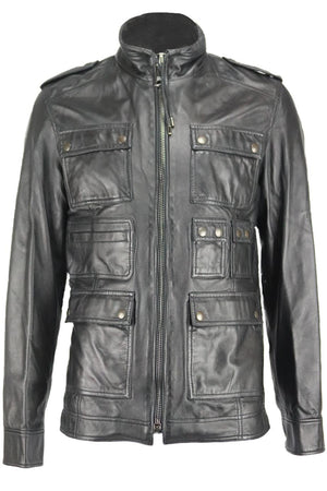 DOLCE AND GABBANA MEN'S LEATHER JACKET IT 50 UK/US CHEST 40