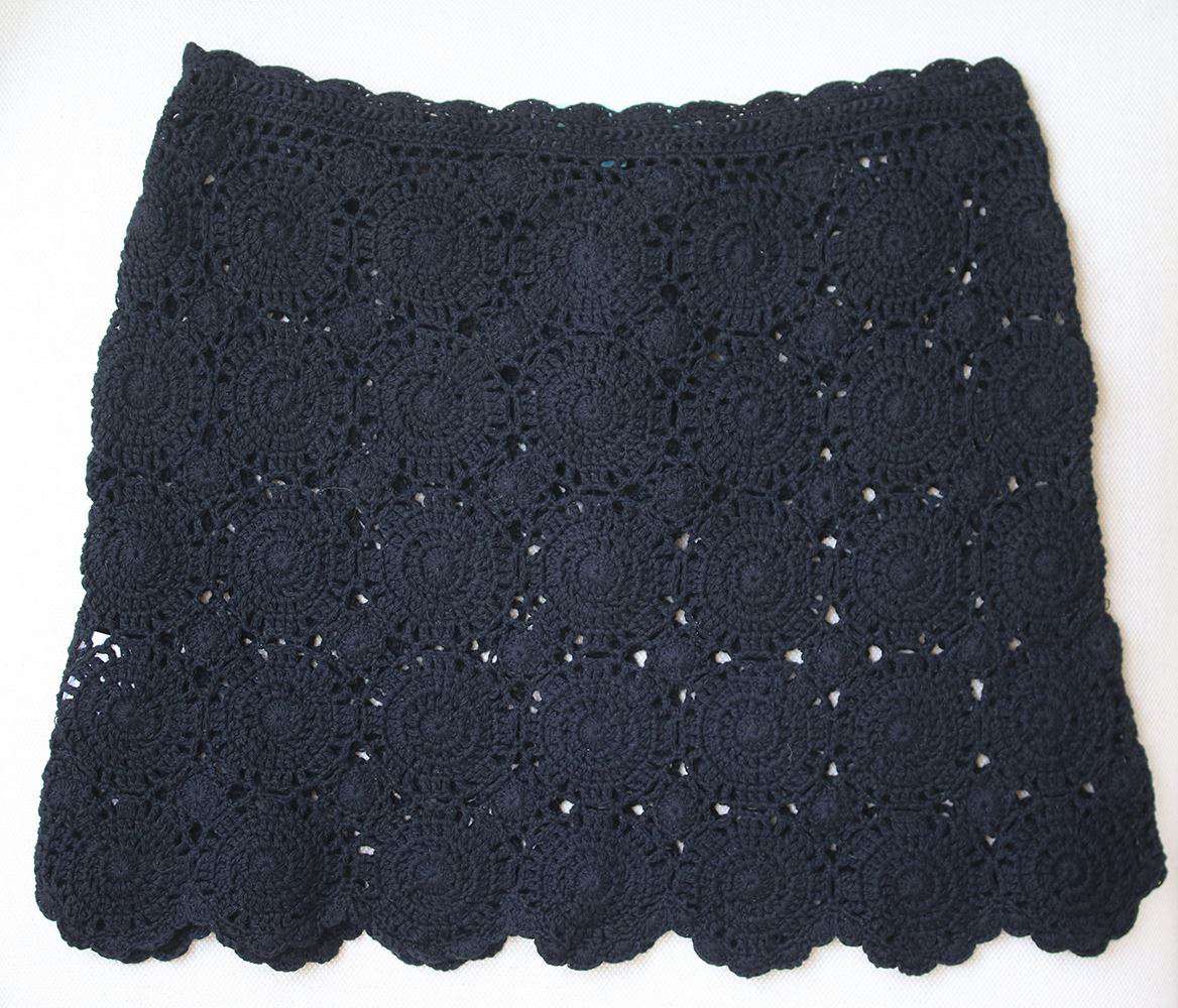 MELISSA ODABASH AMANDA CROCHET SKIRT SMALL