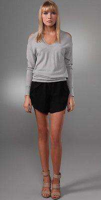 ALEXANDER WANG BLACK POCKET SHORTS US 4 UK 8