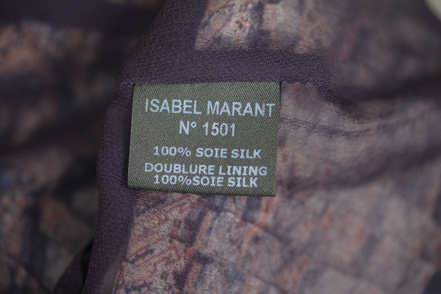 ISABEL MARANT NEPHI PRINTED SILK GEORGETTE MINI SKIRT FR 38 UK 10