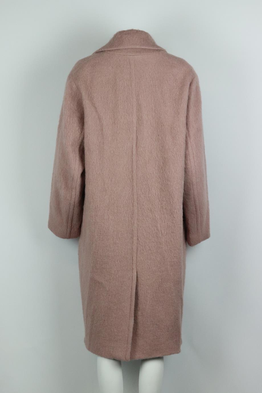 VINCE BRUSHED WOOL BLEND COAT MEDIUM