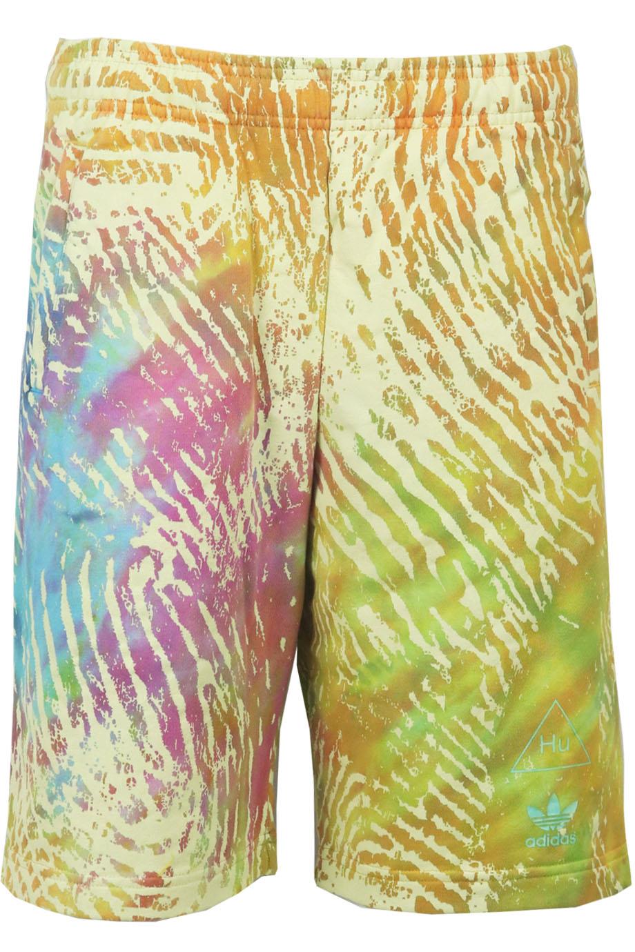 ADIDAS ORIGINALS + PHARRELL WILLIAMS TIE DYED COTTON JERSEY SHORTS 2XSMALL