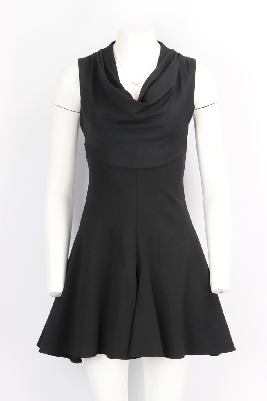 cushnie jersey dress Cushnie Slashed Dondi Jersey Dress in Black