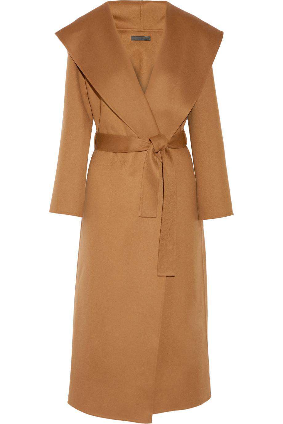 THE ROW MUNA OVERSIZED WOOL WRAP COAT SMALL