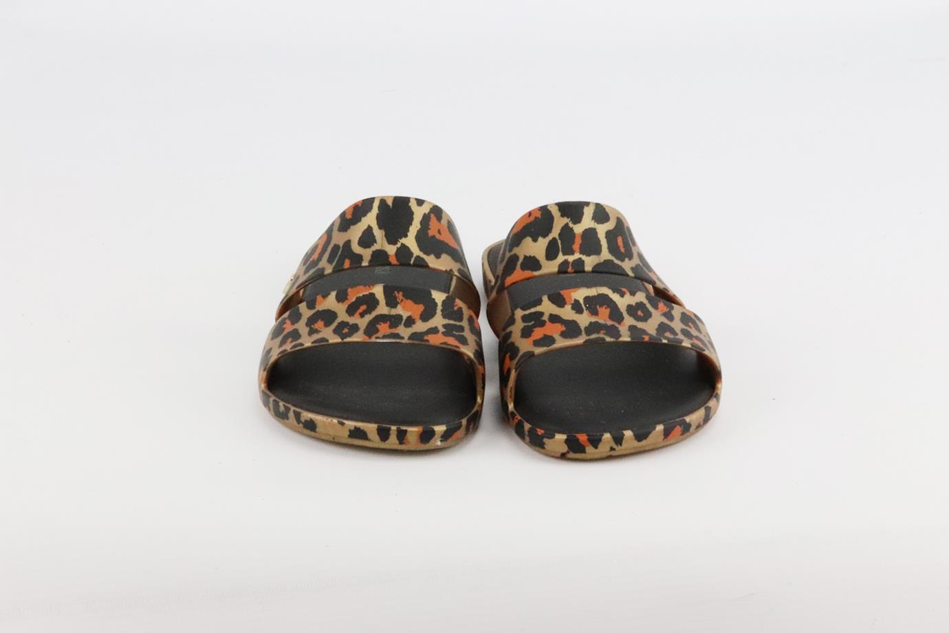 MINI MELISSA KIDS GIRLS LEOPARD JELLY SLIDES EU 33 UK 1