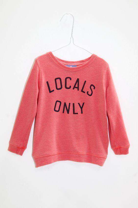 SUNDRY PETIT BABY LOCALS ONLY SWEATSHIRT JUMPER 2 YEARS