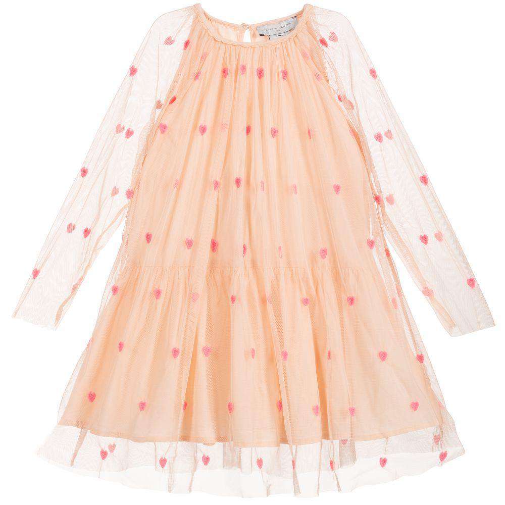 STELLA MCCARTNEY KIDS GIRLS HEART TULLE DRESS 8 YEARS