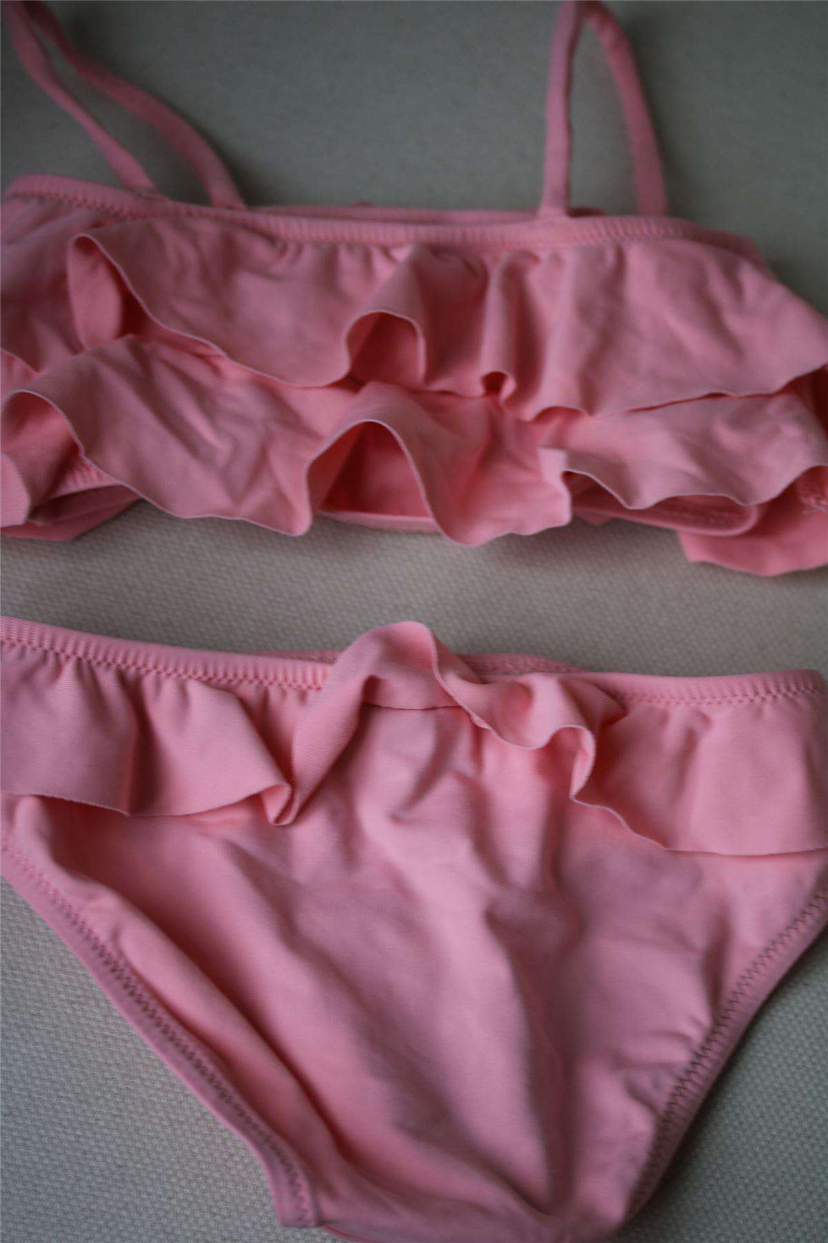MELISSA ODABASH KIDS PINK FRILL BIKINI 4 YEARS