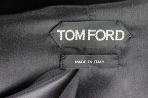 TOM FORD CROPPED VELVET BOMBER JACKET IT 48 UK 16