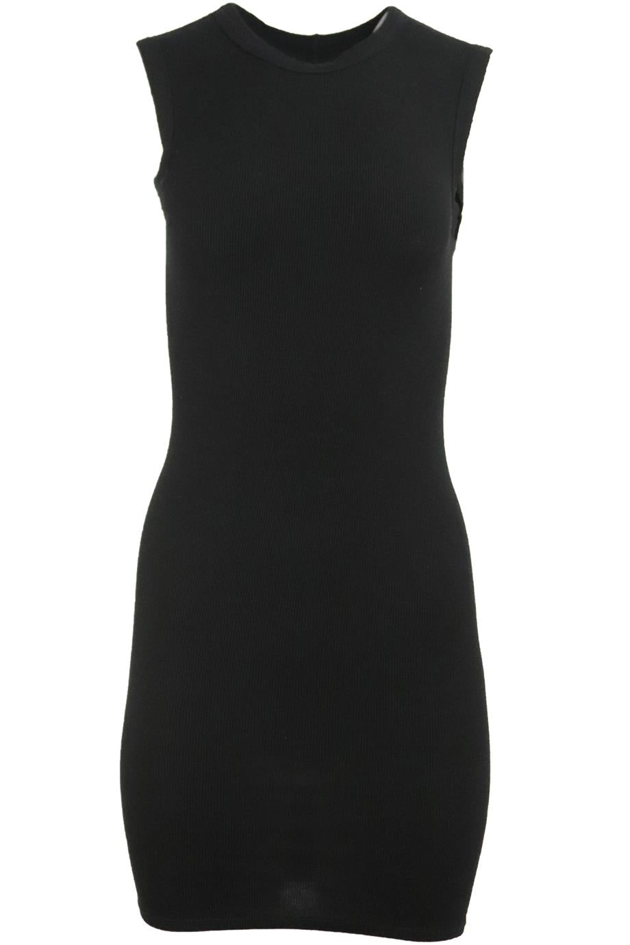 ENZA COSTA RIBBED KNIT MINI DRESS SMALL